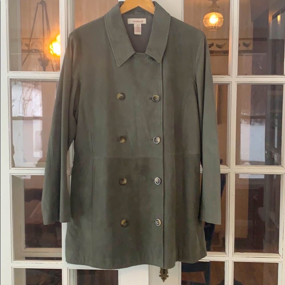 Sundance Leather PeaCoat, size XL